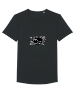yoga4wear Tricou mânecă scurtă guler larg Bărbat Skater