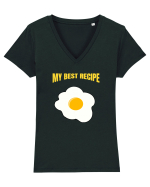 my best recipe Tricou mânecă scurtă guler V Damă Evoker