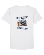 Shoot photos Tricou mânecă scurtă guler larg Bărbat Skater