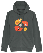Funny art look Hanorac cu fermoar Unisex Connector