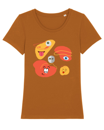 Funny art look Roasted Orange