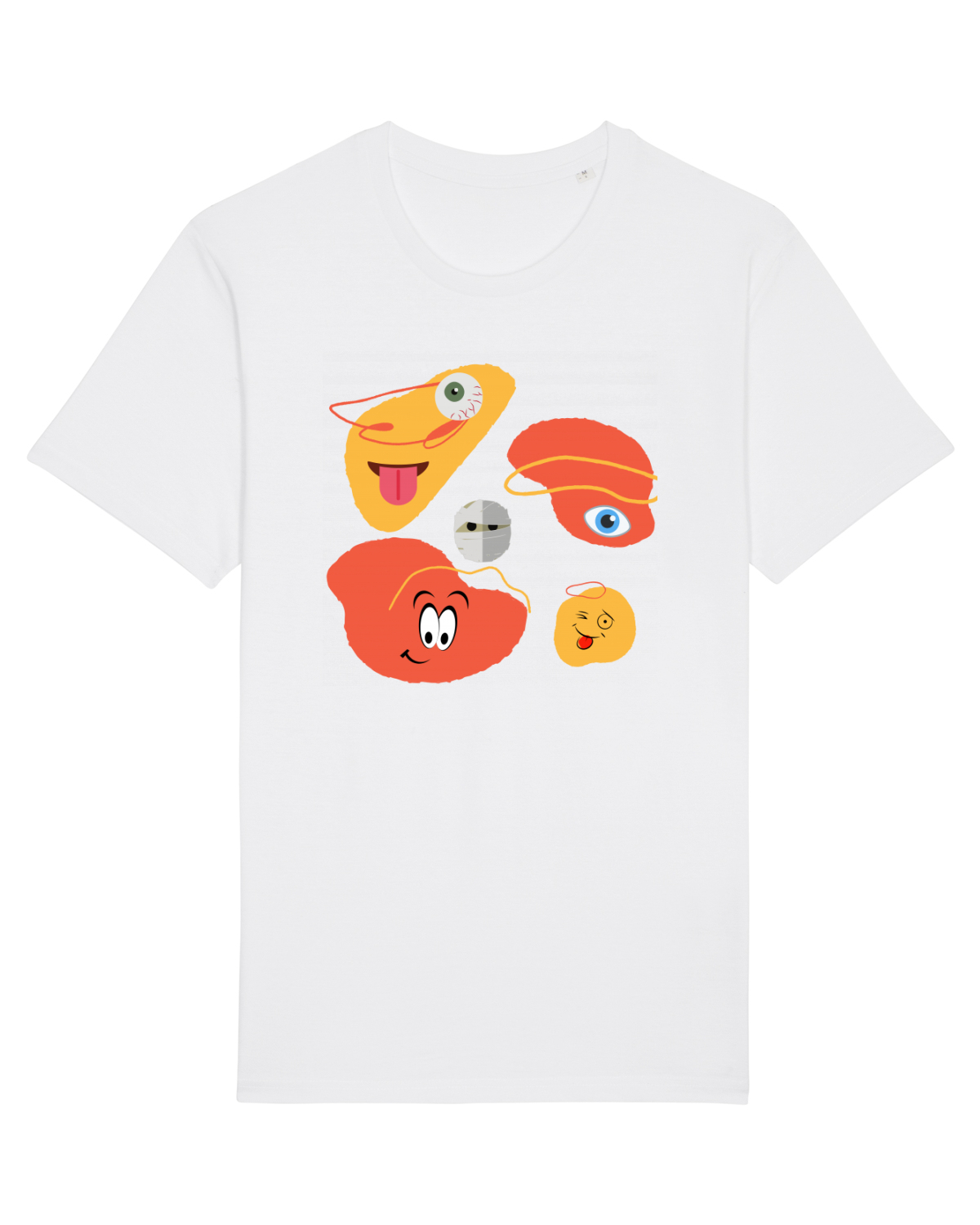 Tricou mânecă scurtă Unisex Rocker White