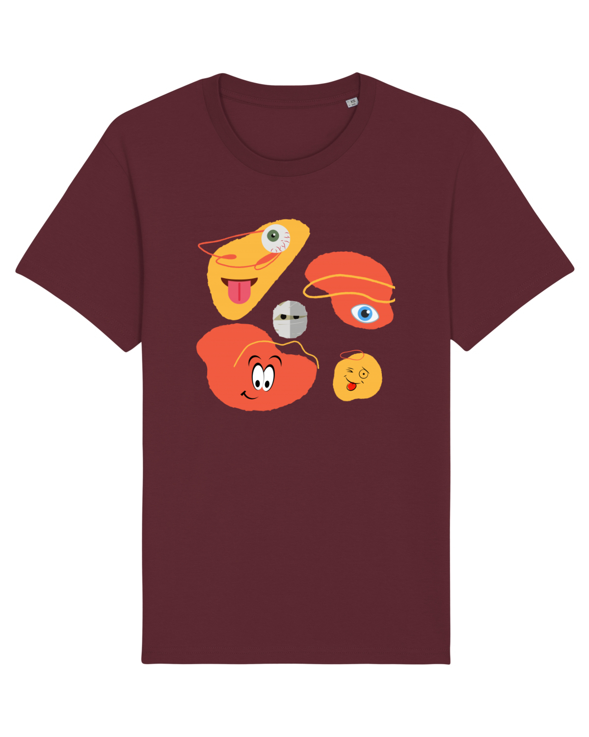 Tricou mânecă scurtă Unisex Rocker Burgundy