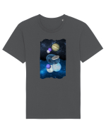 Galaxie si UFO Tricou mânecă scurtă Unisex Rocker
