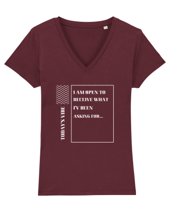 i am ready to Burgundy
