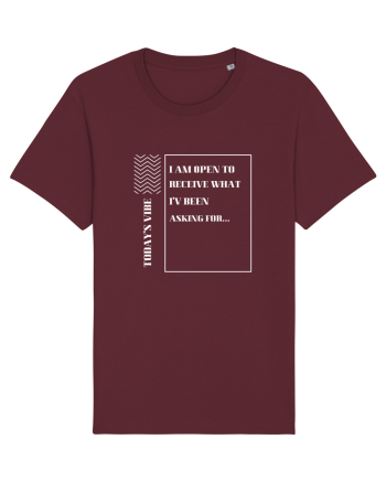 i am ready to Burgundy