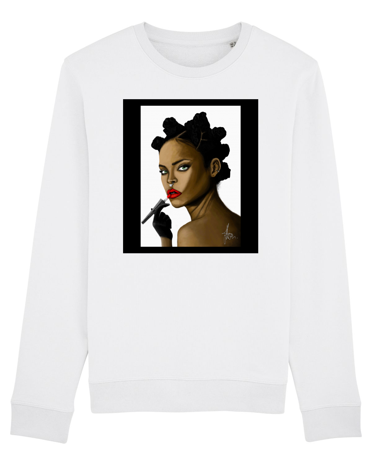 Bluză mânecă lungă Unisex Rise White