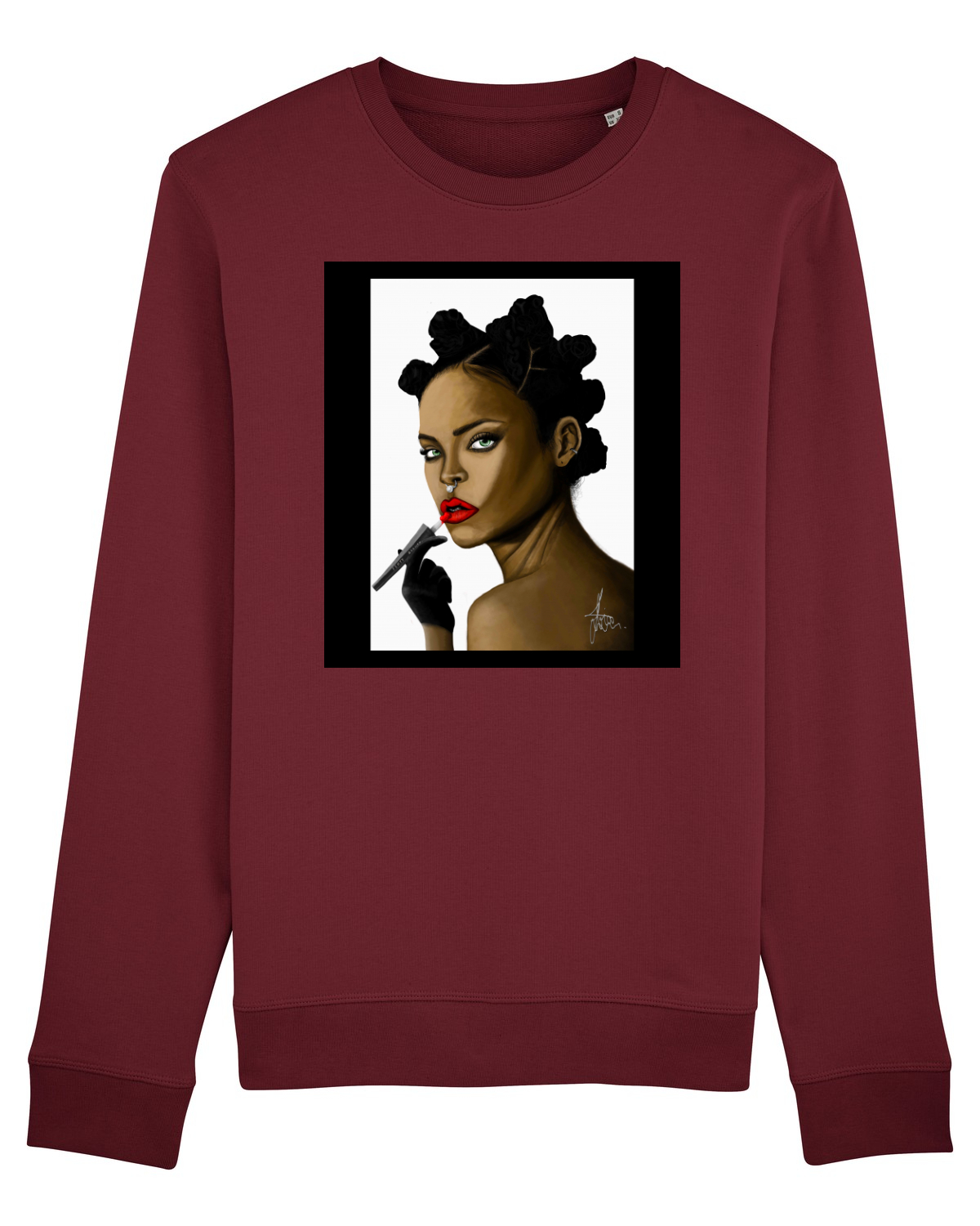 Bluză mânecă lungă Unisex Rise Burgundy