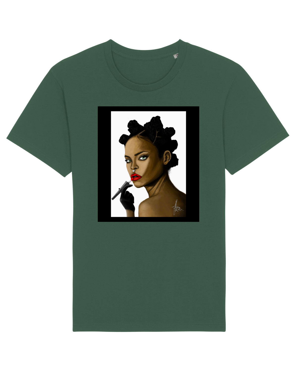 Tricou mânecă scurtă Unisex Rocker Bottle Green