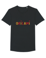 Origami Lover Tricou mânecă scurtă guler larg Bărbat Skater