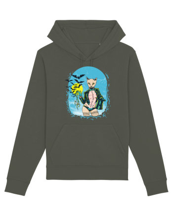 Retro Cat Woman Khaki