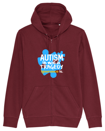 Autism is not a tragedy Burgundy