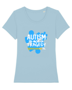 Autism is not a tragedy Tricou mânecă scurtă guler larg fitted Damă Expresser