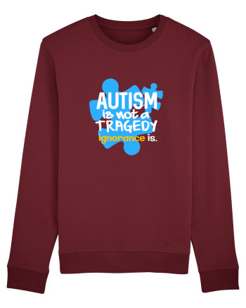 Autism is not a tragedy Burgundy