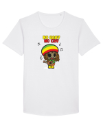 No baby no cry Tricou mânecă scurtă guler larg Bărbat Skater
