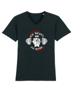 Go heavy or go home. Tricou mânecă scurtă guler V Bărbat Presenter