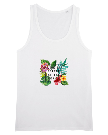 Life is better at the beach White