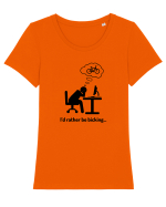BICKING Tricou mânecă scurtă guler larg fitted Damă Expresser