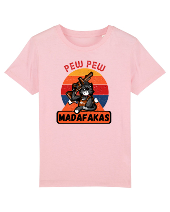 Pew Pew Madafakas Cat Cotton Pink