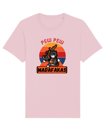 Pew Pew Madafakas Cat Cotton Pink