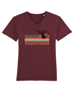 Pew Pew Madafakas Cat Tricou mânecă scurtă guler V Bărbat Presenter