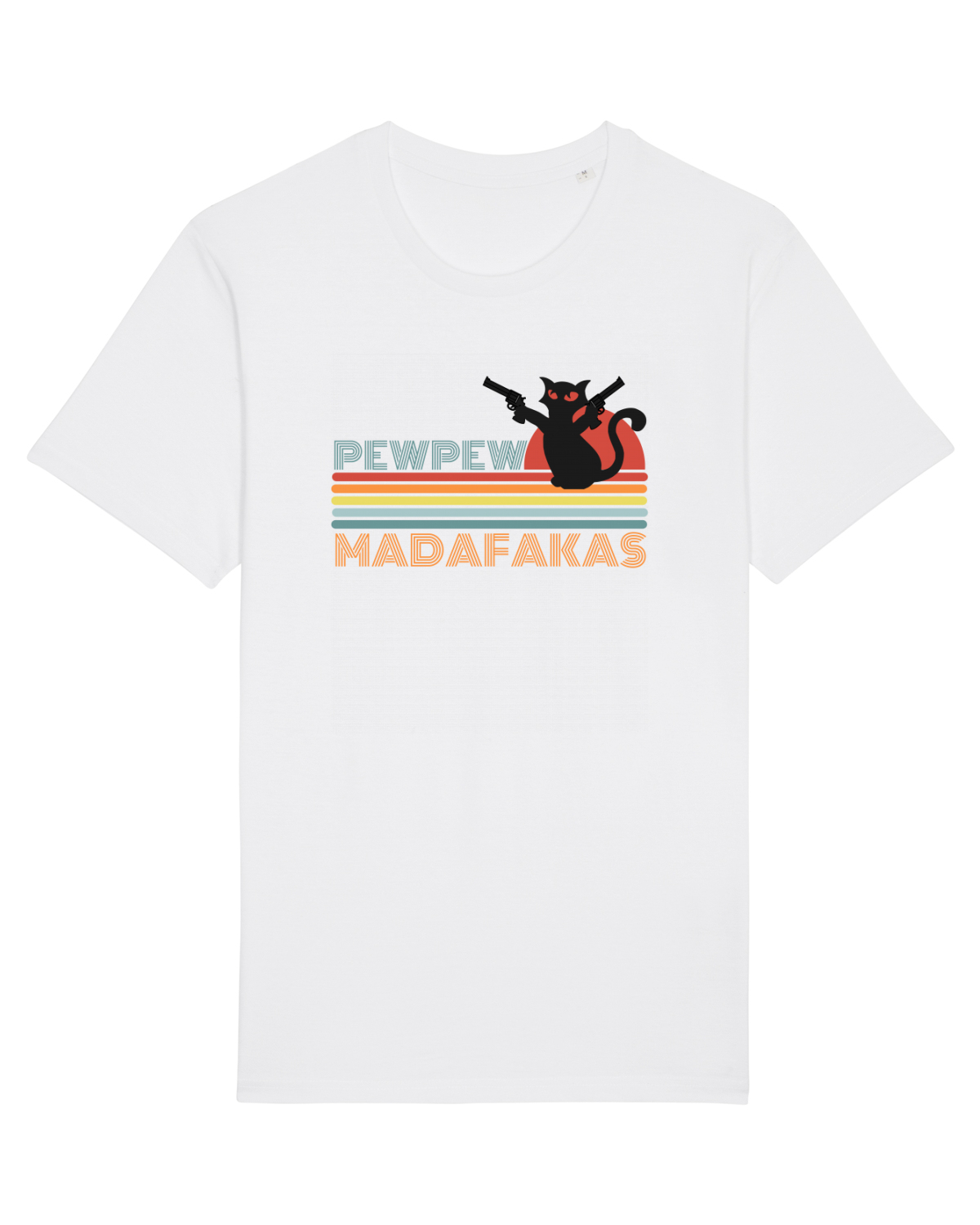 Tricou mânecă scurtă Unisex Rocker White
