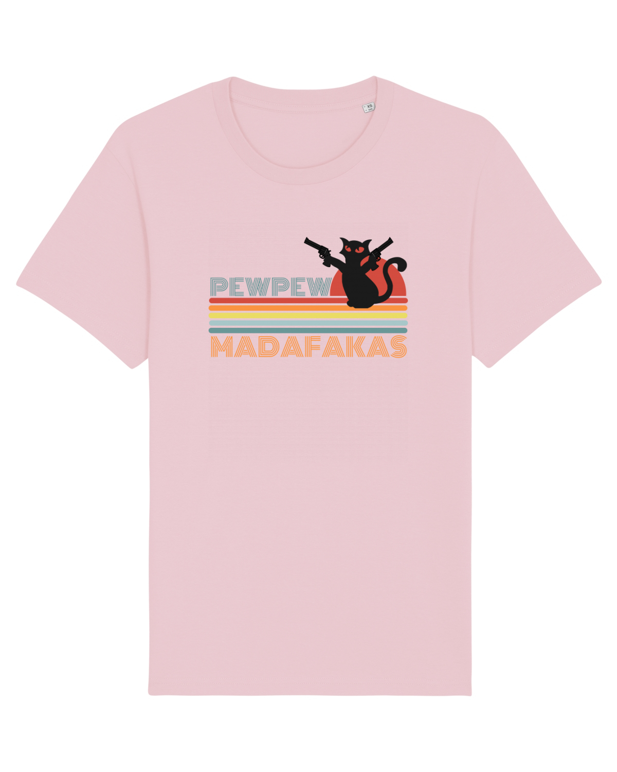 Tricou mânecă scurtă Unisex Rocker Cotton Pink
