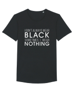 Wear black or nothing Tricou mânecă scurtă guler larg Bărbat Skater