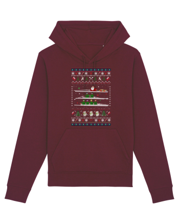 Canoe Christmas Burgundy