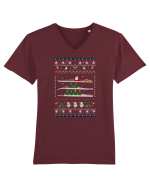 Canoe Christmas Tricou mânecă scurtă guler V Bărbat Presenter