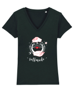 selfmade Tricou mânecă scurtă guler V Damă Evoker