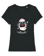 selfmade Tricou mânecă scurtă guler larg fitted Damă Expresser