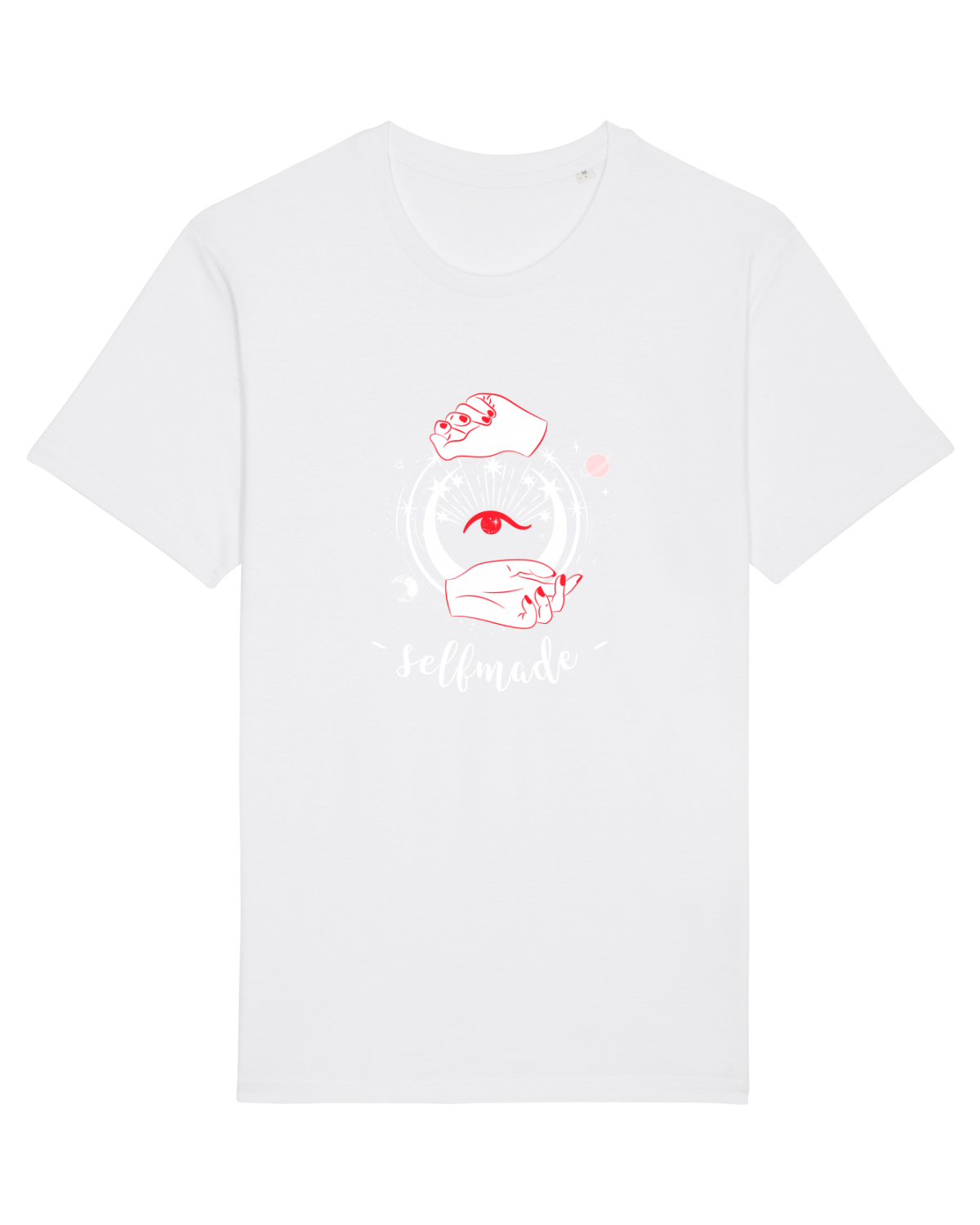 Tricou mânecă scurtă Unisex Rocker White