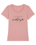 Cea mai bună mătușă.  Tricou mânecă scurtă guler larg fitted Damă Expresser