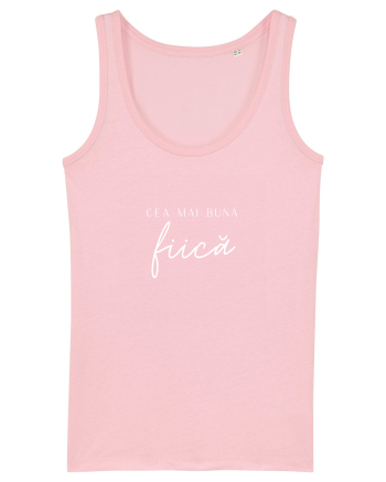 Cea mai bună fiică (alb).  Cotton Pink