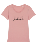 Cea mai bună soacră.  Tricou mânecă scurtă guler larg fitted Damă Expresser