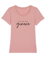 Cel mai bun ginere.  Tricou mânecă scurtă guler larg fitted Damă Expresser
