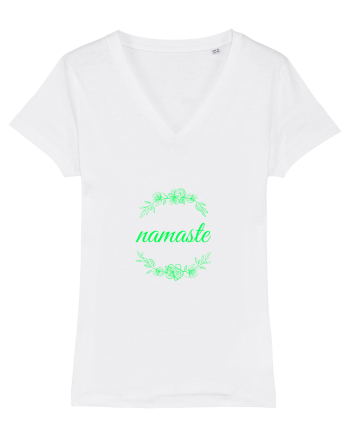 namaste yoga White