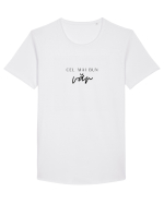 Cel mai bun văr.  Tricou mânecă scurtă guler larg Bărbat Skater