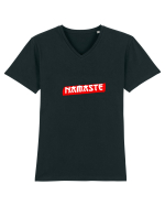 namaste yoga Tricou mânecă scurtă guler V Bărbat Presenter