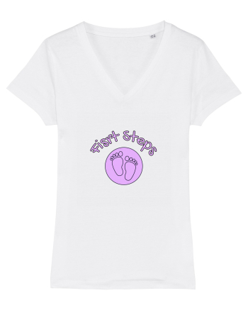 First Steps (pink circle)  White