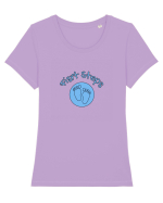 First Steps (blue circle)  Tricou mânecă scurtă guler larg fitted Damă Expresser