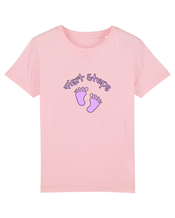 First Steps (pink feet)  Cotton Pink