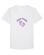 First Steps (pink feet)  Tricou mânecă scurtă guler larg Bărbat Skater