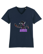 Akali Tricou mânecă scurtă guler V Bărbat Presenter