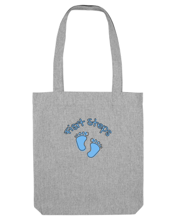 First Steps (blue feet)  Heather Grey