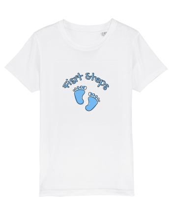First Steps (blue feet)  White