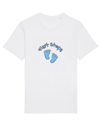 First Steps (blue feet)  White
