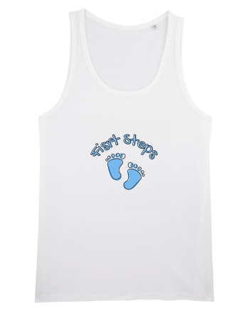 First Steps (blue feet)  White