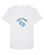 First Steps (blue feet)  Tricou mânecă scurtă guler larg Bărbat Skater